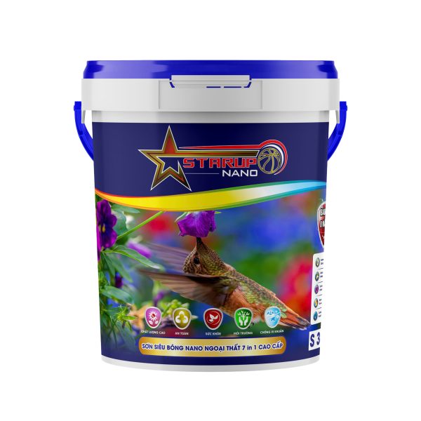 Sơn siêu bóng Nano ngoại thất 7 in 1 cao cấp